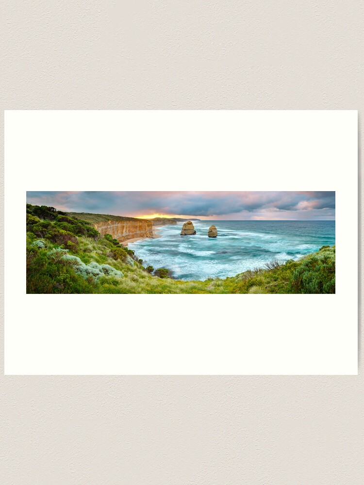 Thumbnail 2 of 3, Art Print, Gibsons Beach, Twelve Apostles, Great Ocean Road, Victoria, Australia designed and sold by Michael Boniwell.