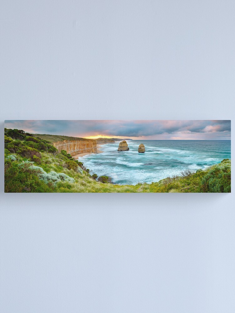 Thumbnail 2 of 3, Canvas Print, Gibsons Beach, Twelve Apostles, Great Ocean Road, Victoria, Australia designed and sold by Michael Boniwell.