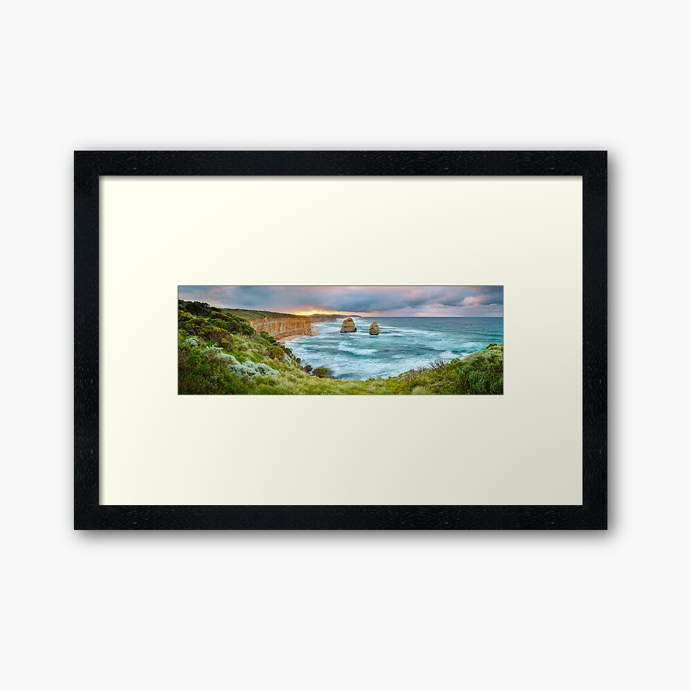 Gibsons Beach, Twelve Apostles, Great Ocean Road, Victoria, Australia Framed Art Print