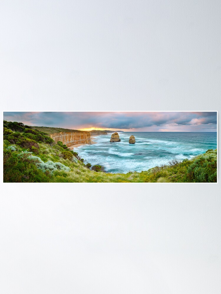 Thumbnail 2 of 3, Poster, Gibsons Beach, Twelve Apostles, Great Ocean Road, Victoria, Australia designed and sold by Michael Boniwell.