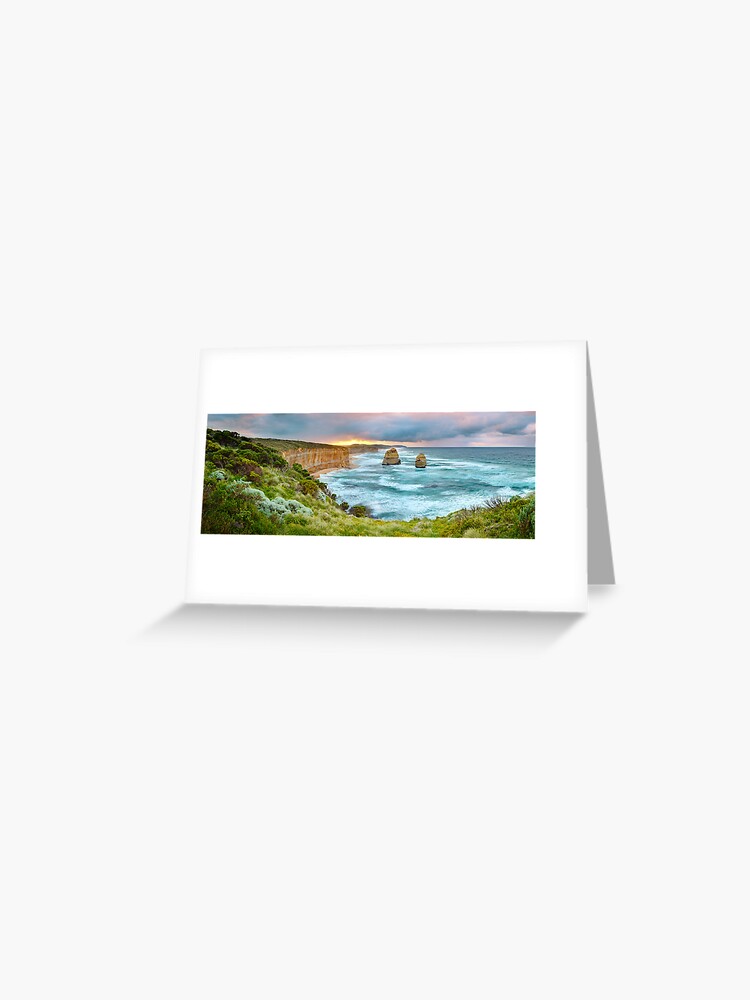 Greeting Card, Gibsons Beach, Twelve Apostles, Great Ocean Road, Victoria, Australia designed and sold by Michael Boniwell