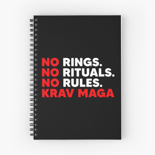 Item preview, Krav Maga gift idea No rings, rules and rituals designed and sold by Nessshirts.