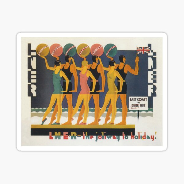Item preview, Swimwear, Art Deco, Vintage Transportation Poster designed and sold by vintagevivian.