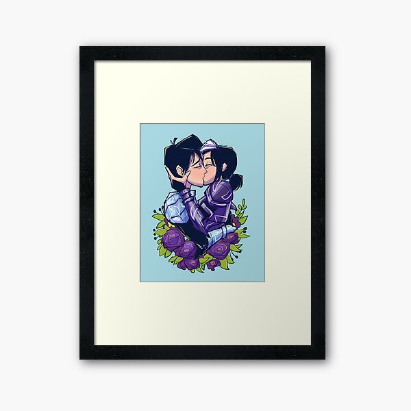 Jim Lake Jrclaire Nuñez Jlaire Kiss Framed Art Print By Inhonoredglory Redbubble