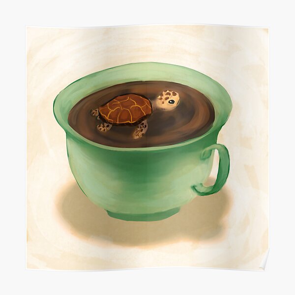 Tea Turtle Poster