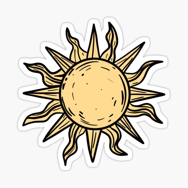 aesthetic-boho-yellow-sun-sticker-for-sale-by-caitlincerys-redbubble