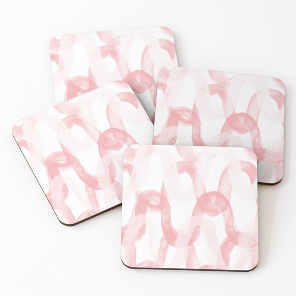 Item preview, Blush Pink Brush Stroke Waves - Abstract Watercolor Painting no.2 designed and sold by lanakat.