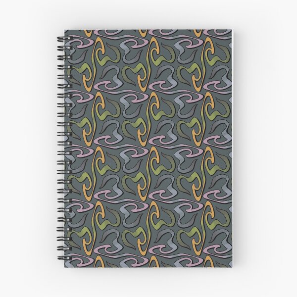 Item preview, Swirly Smoke Spiral Pattern in Orange and Green designed and sold by Lucas Brinkman.