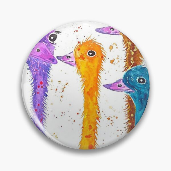Item preview, Quirky, Colourful Ostriches designed and sold by Casimirasart.