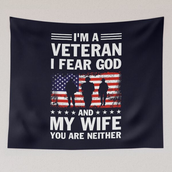 Item preview, Veteran fear God and Wife you're neither  designed and sold by mmos.
