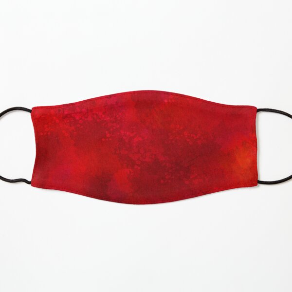 Abstract Red Acrylic Painting Kids Mask