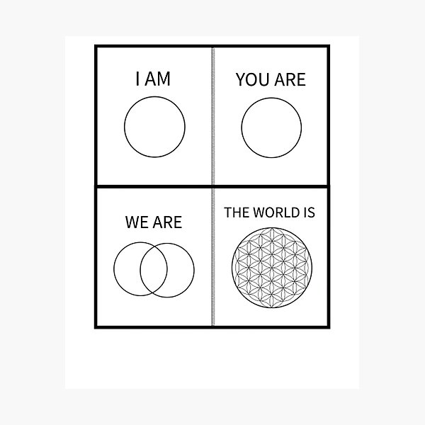 Item preview, Sacred Geometry, I am, You are, we are, the world is, cool oneness items, the Flower of life designed and sold by Ubonphan K..