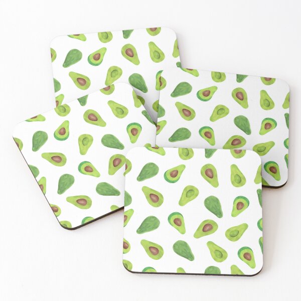Item preview, Watercolor avocado pattern designed and sold by GulArt.