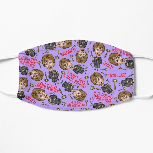 Purple Judge Judy Print Masque sans plis