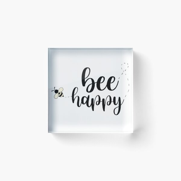 Item preview, Bee Happy Aesthetic Calligraphy designed and sold by CaitlinCerys.
