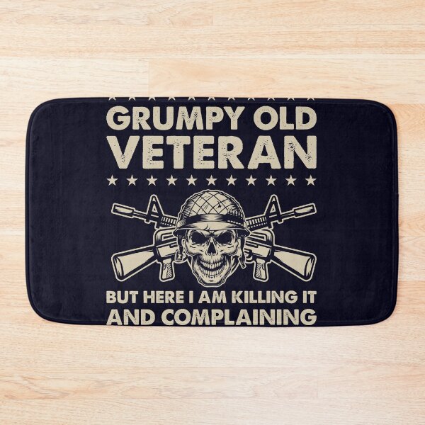 Item preview, Old Grumpy Veteran killing it and complaining all day long  designed and sold by mmos.