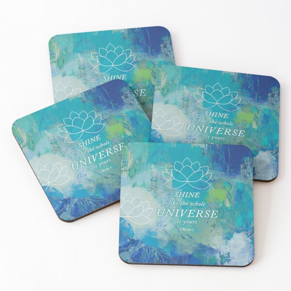 Item preview, Rumi inspirational quote with Mystical artwork in blue  designed and sold by Sue Zipkin.