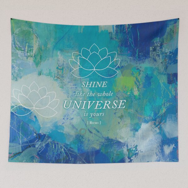 Item preview, Rumi inspirational quote with Mystical artwork in blue  designed and sold by Sue Zipkin.