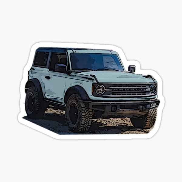 2021 Velocity Blue Ford Bronco 2 Door Sticker for Sale by Woreth