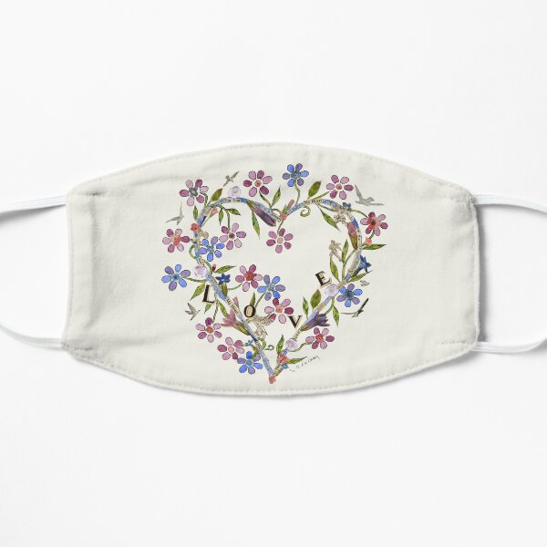 Love Heart by Sue Trickey Flat Mask