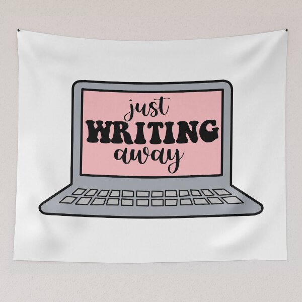 Item preview, Just Writing Away Pink Aesthetic Laptop designed and sold by CaitlinCerys.