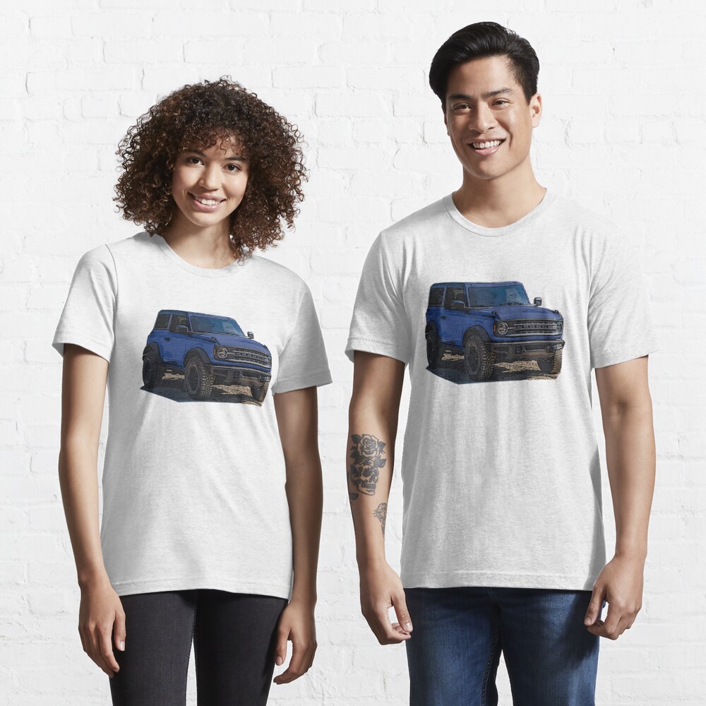 2021 Antimatter Blue Ford Bronco 2 Door T Shirt By Woreth Redbubble