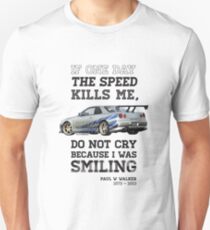 Paul Walker Tribute GTR - Halftone Unisex T-Shirt