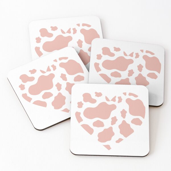 Item preview, Pink Cow Print Heart designed and sold by ohclementine.
