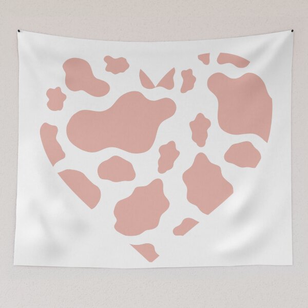 Item preview, Pink Cow Print Heart designed and sold by ohclementine.