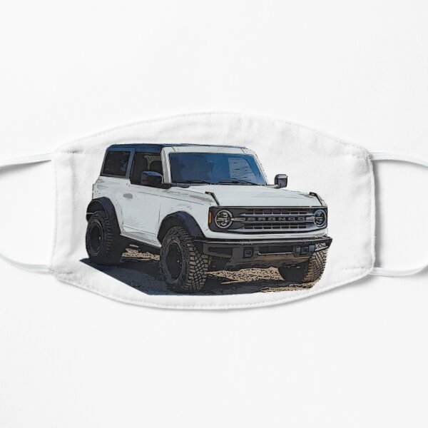2021 Oxford White Ford Bronco 2 Door Flat Mask