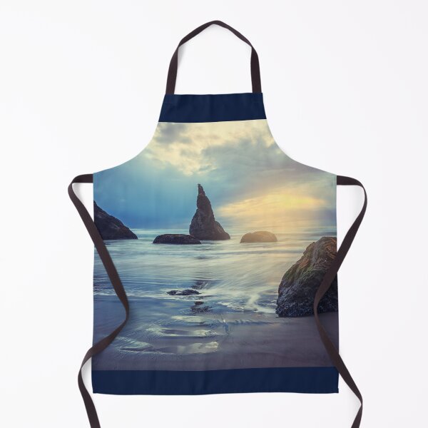 Item preview, Let There be Light sunset at the beach in Bandon Oregon designed and sold by MarniePatchett.