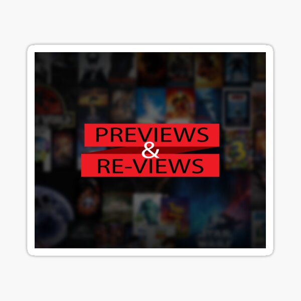 Item preview, "Previews & Re-Views" Original Logo W/Background designed and sold by Revolve Studios , LLC.