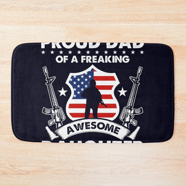 Item preview, Veteran proud dad of freaking Awesome Daughter designed and sold by mmos.