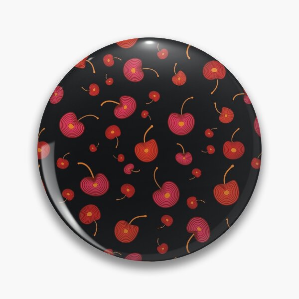Item preview, scattered cherries with stones inside pattern designed and sold by rysunki-malunki.