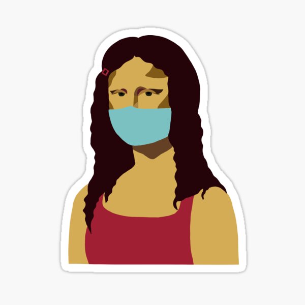 Item preview, Masked Mona Lisa designed and sold by PlagueyCat.