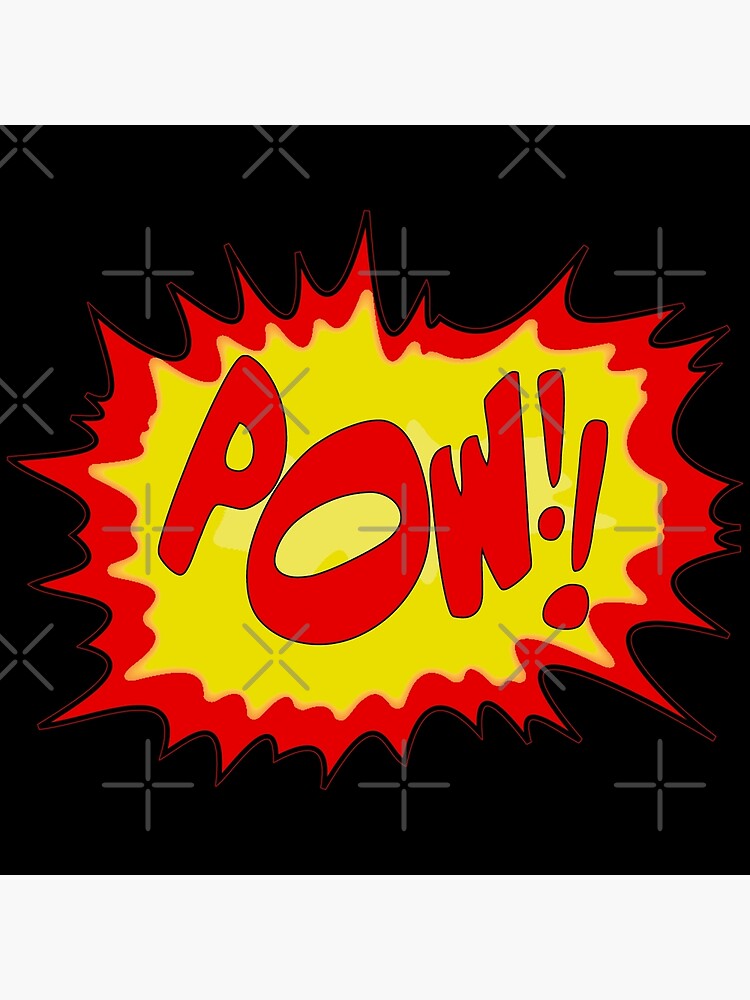 “Superhero Pow!! Sound Effect Comic Noises and Sounds” Poster by