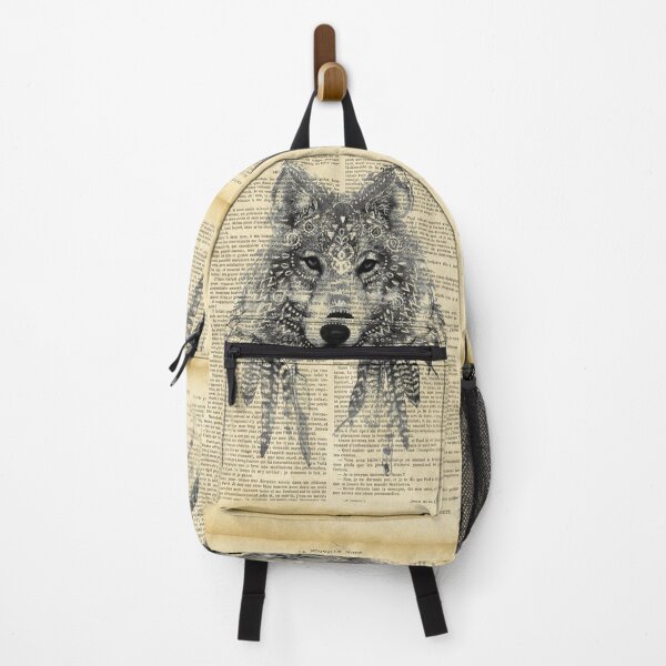 Item preview, Bohemian tribal print - wolf designed and sold by Art by Lilia.