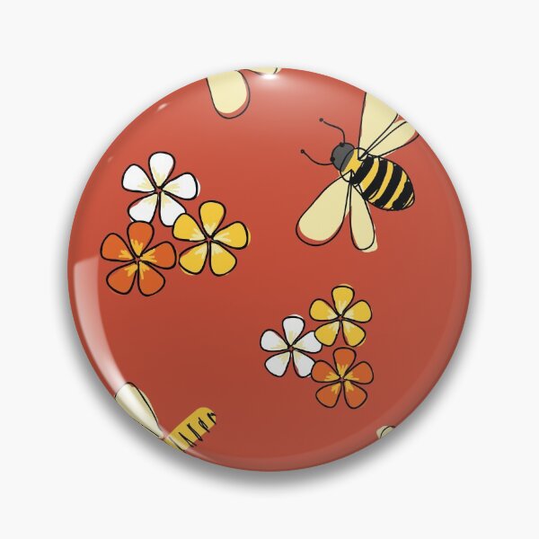 Item preview, Spring flight Bees and Flowers designed and sold by Meg M Studio.