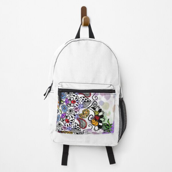 Item preview, Colorful floral line doodle designed and sold by Something Arty.