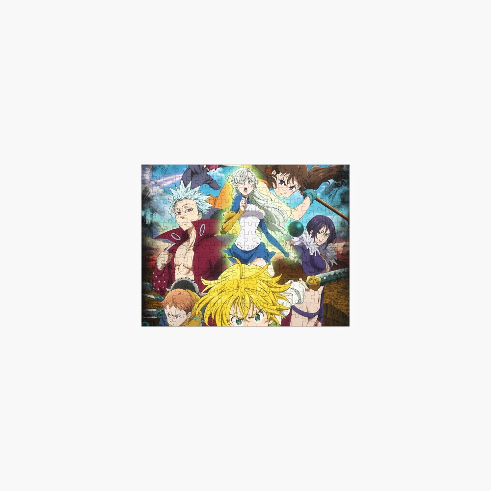 Seven Deadly Sins Black Jigsaw Puzzle By Shiriru Redbubble