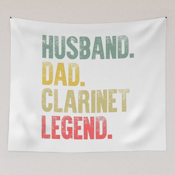 Item preview, Funny Men Vintage T Shirt Husband Dad Baseball Clarinet Legend Retro designed and sold by Bendthetrend.
