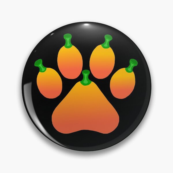 Item preview, Orange Halloween Pet Pumpkin Paw designed and sold by Deborah Camp.
