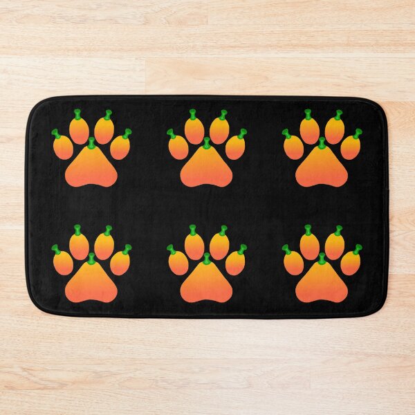 Item preview, Orange Halloween Pet Pumpkin Paw designed and sold by Deborah Camp.