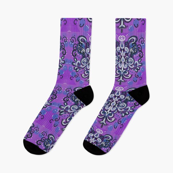 Item preview, Graphic lines designed by many colors with purple backgrounds  designed and sold by jotcar.