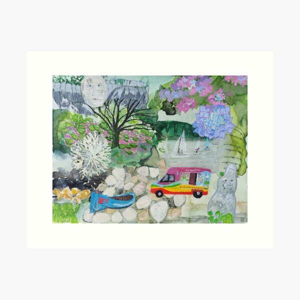 Walking The Jubilee Path - Kippford To Rockcliffe Art Print