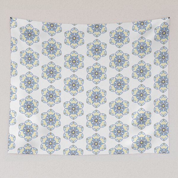 Item preview, Blue and Yellow Mandala designed and sold by cosmicmouse.