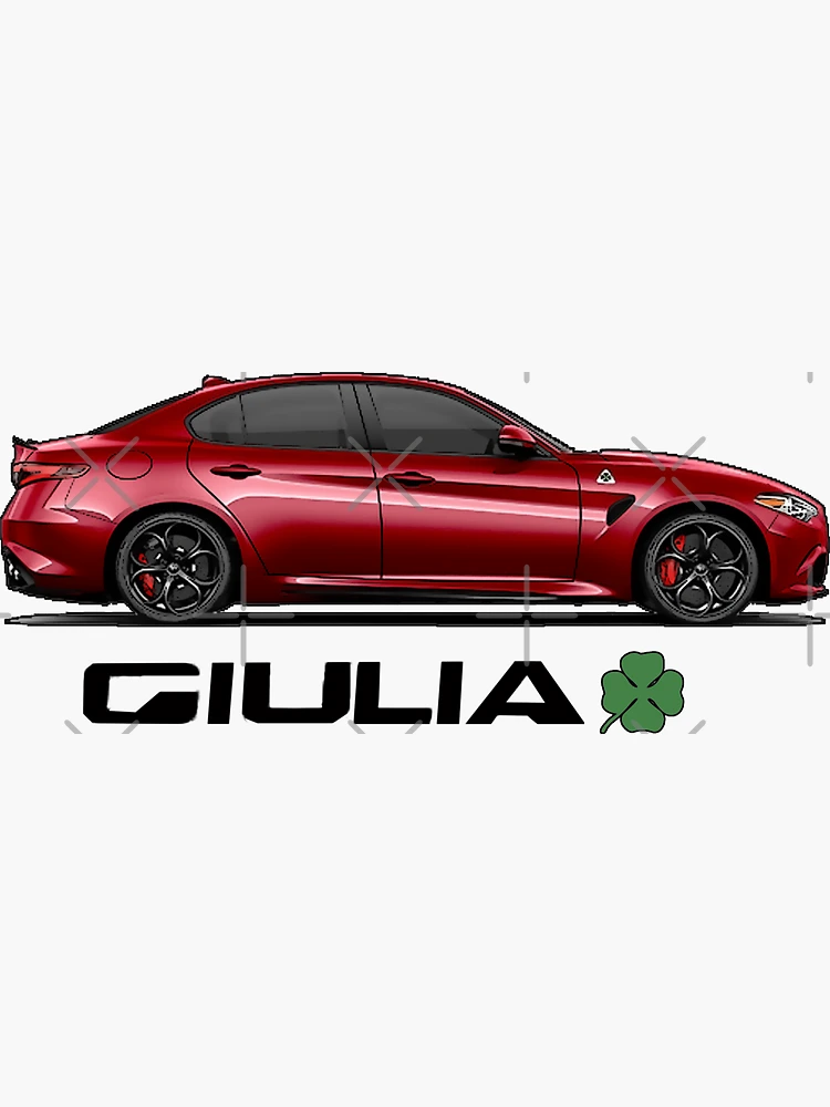 GIULIA POWERED BY FERRARI STICKER FOR ALFA ROMEO GIULIA – VINYLSPORTCLASSIC