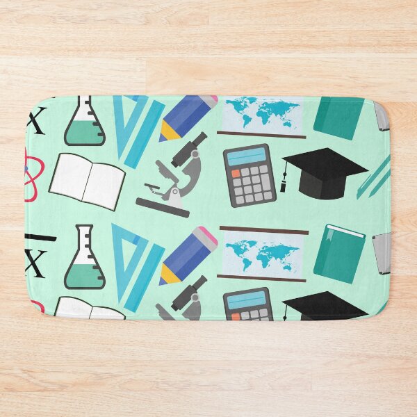 Item preview, Back to School Pattern - School Supplies Pattern - Beautiful gift for kids and teachers designed and sold by TamGustam.