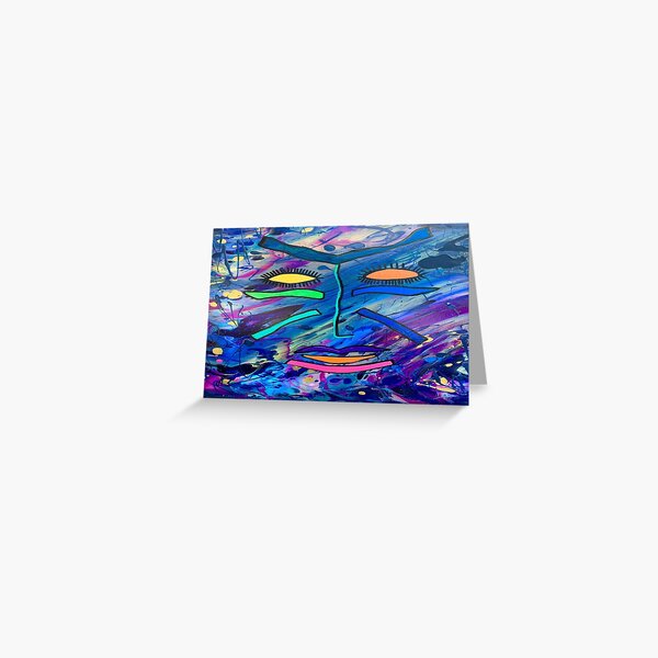 Afro Jamaican Design Greeting Card