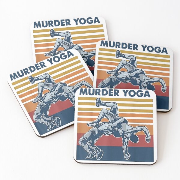 Item preview, Wrestling Murder Yoga Funny Gift T-Shirt designed and sold by Trendy Shirts.